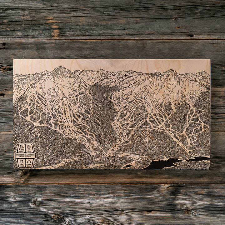 Whistler Blackcomb, British Columbia Ski Trail Map