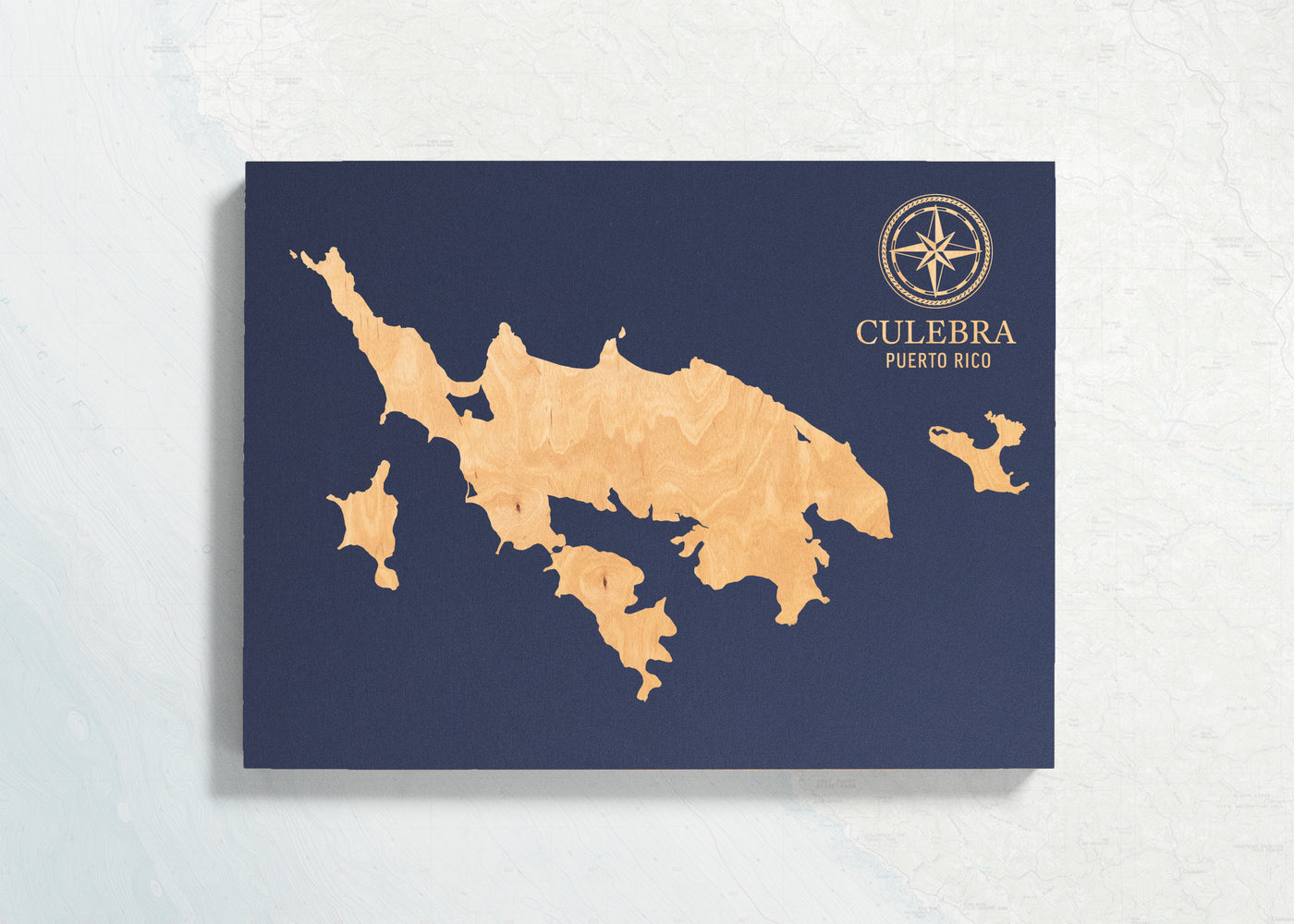 Culebra, Puerto Rico U.S. Coastal Map