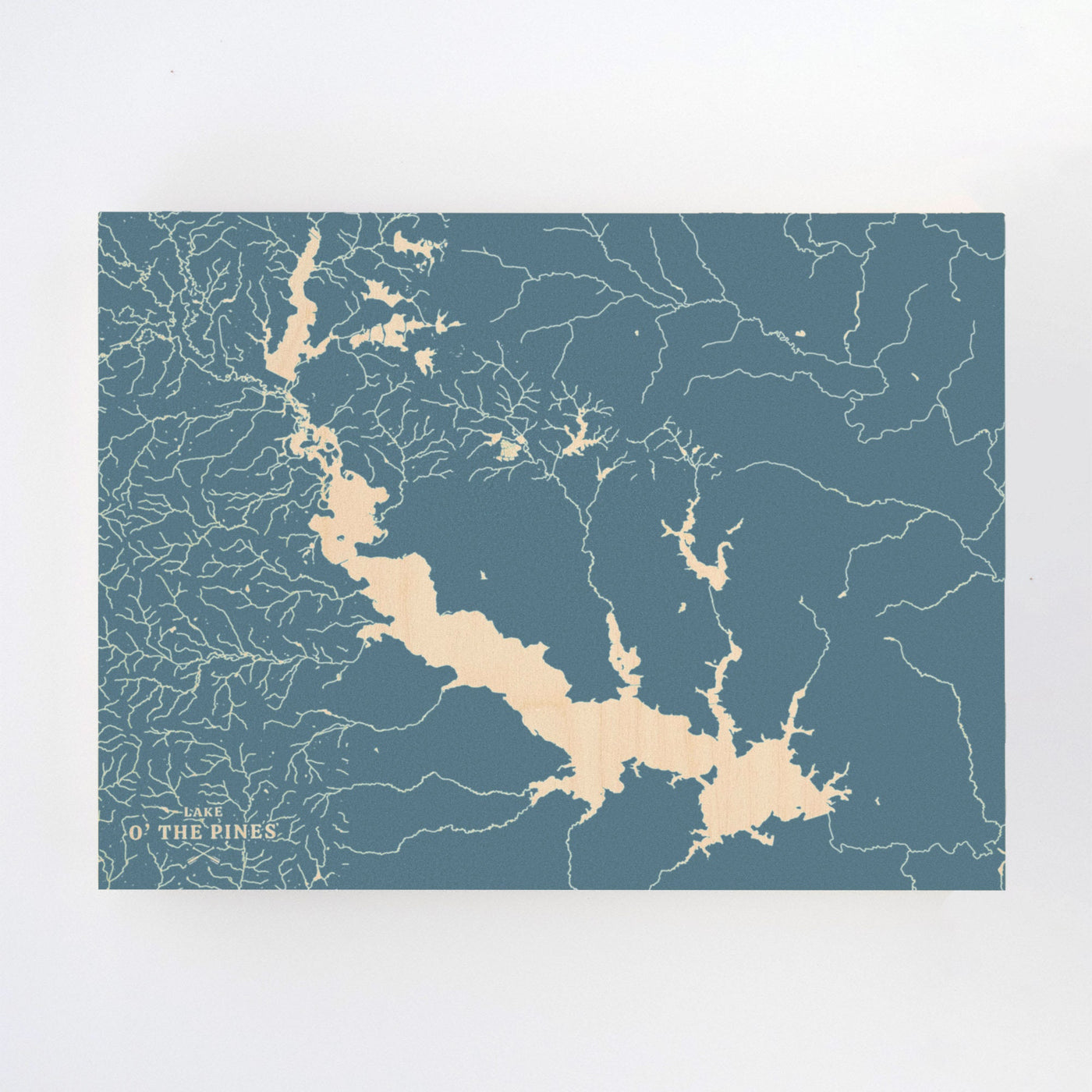 Lake O' The Pines, Texas Lake Map