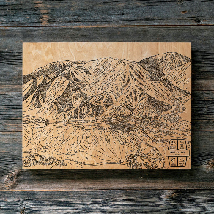 Sun Valley, Idaho Ski Trail Map