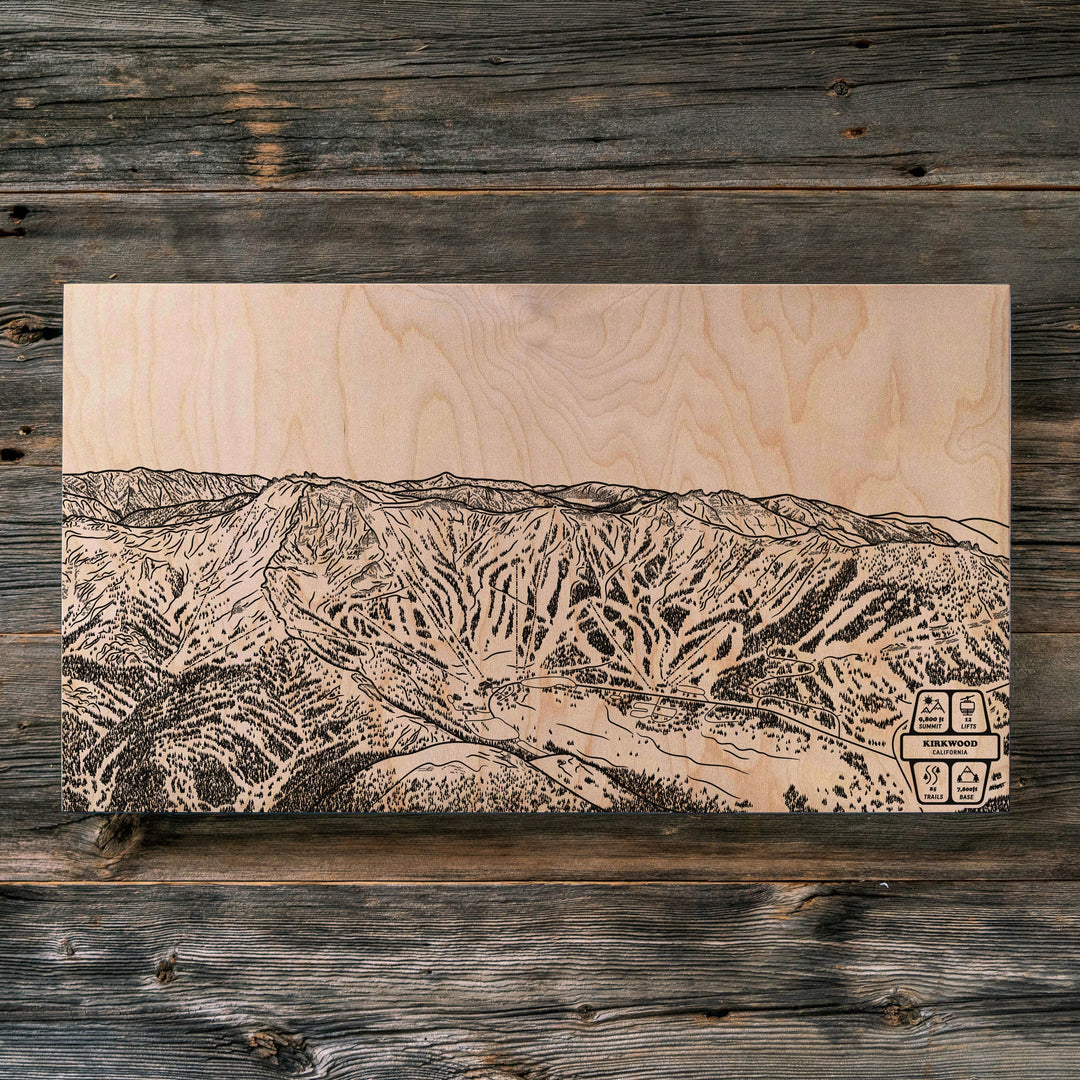 Kirkwood, California Ski Trail Map