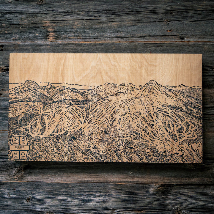 Big Sky, Montana Ski Trail Map
