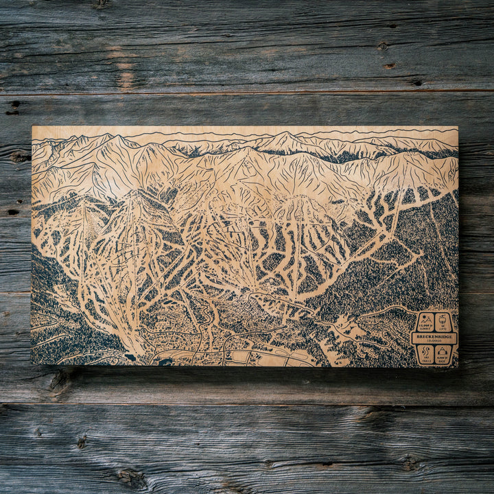 Breckenridge, Colorado Ski Trail Map