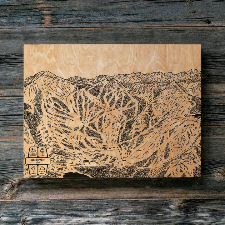 Brighton, Utah Ski Trail Map