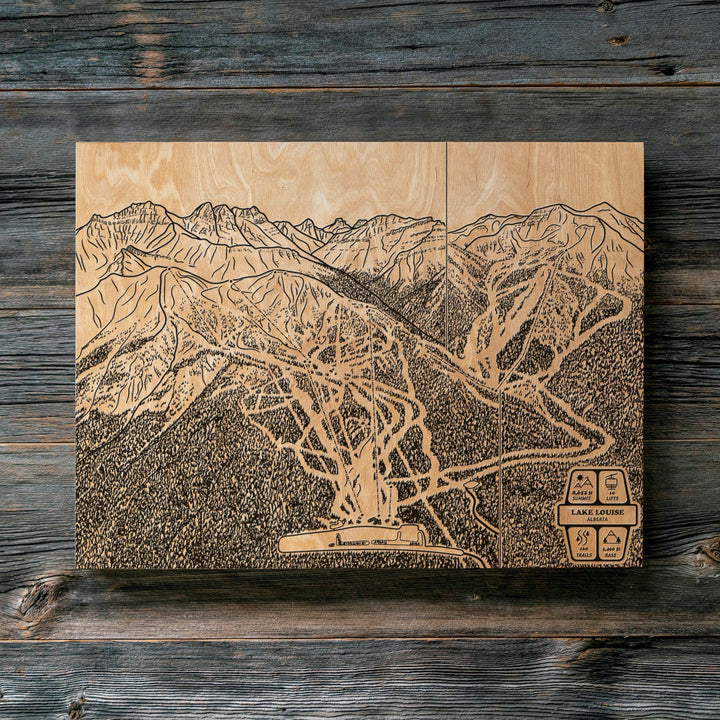 Lake Louise, Alberta Ski Trail Map