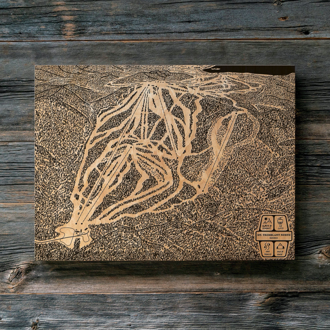 Mount Tremblant North, Quebec Ski Trail Map
