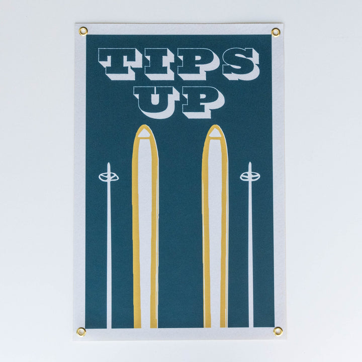 Tips Up Felt Banner