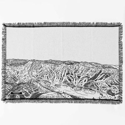 Kirkwood, California Ski Trail Map Blankets