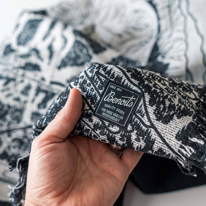 Heavenly, California Ski Trail Map Blankets