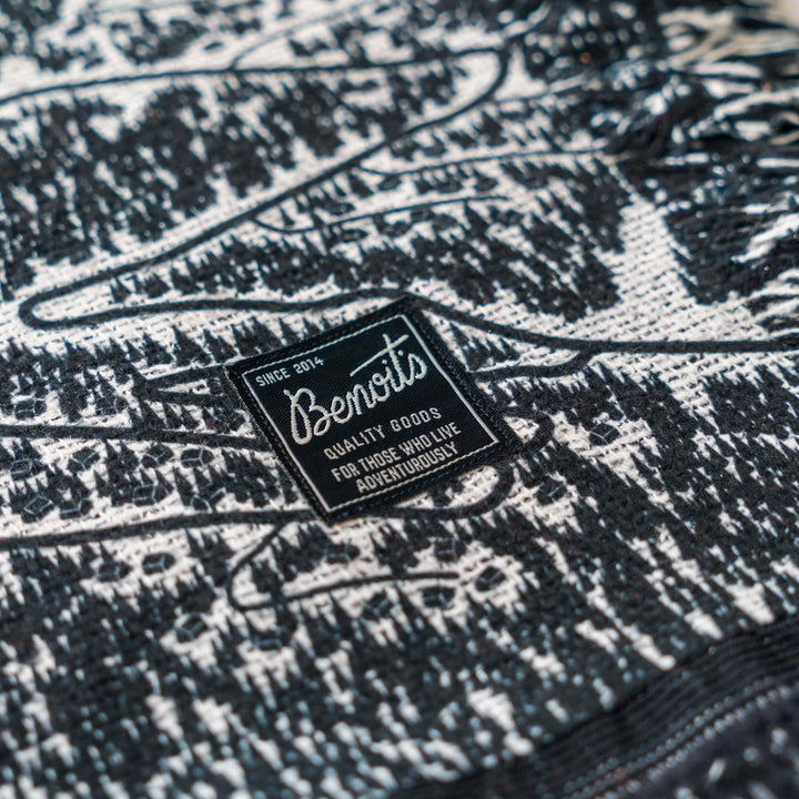 Sun Valley, Idaho Ski Trail Map Blankets