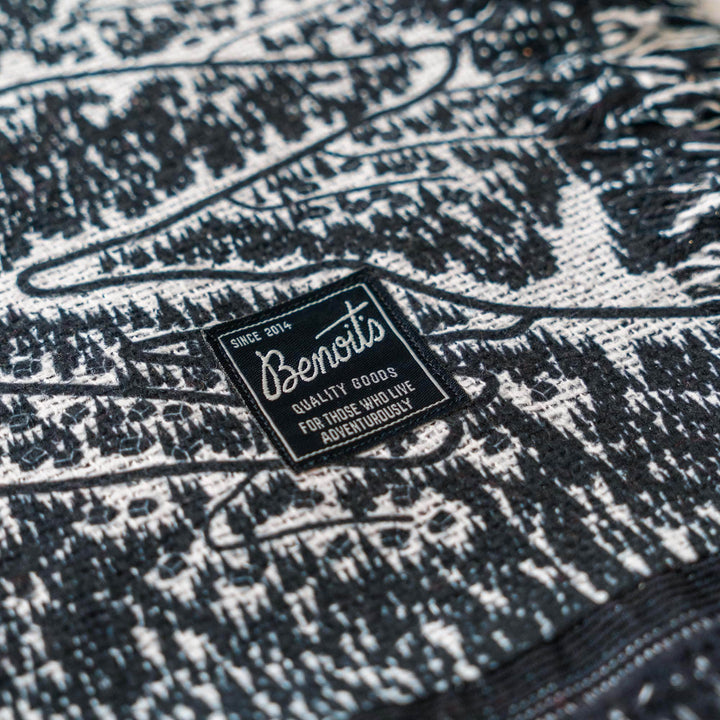 Solitude, Utah Ski Trail Map Blankets