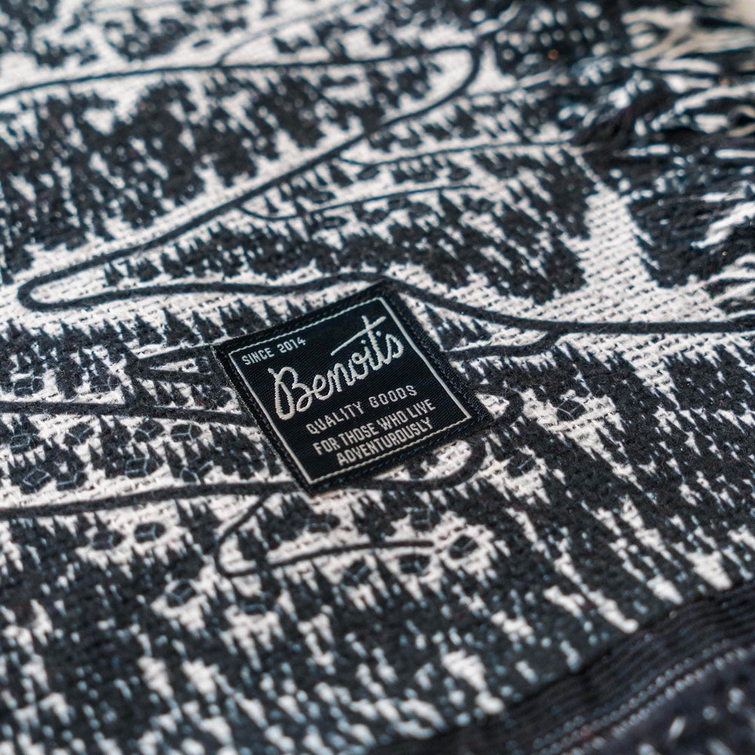 Snowbird, Utah Ski Trail Map Blankets