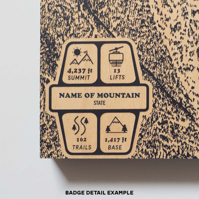 Bear Mountain, California Ski Trail Map