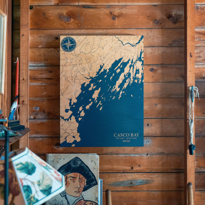 Casco Bay, Maine U.S. Coastal Map