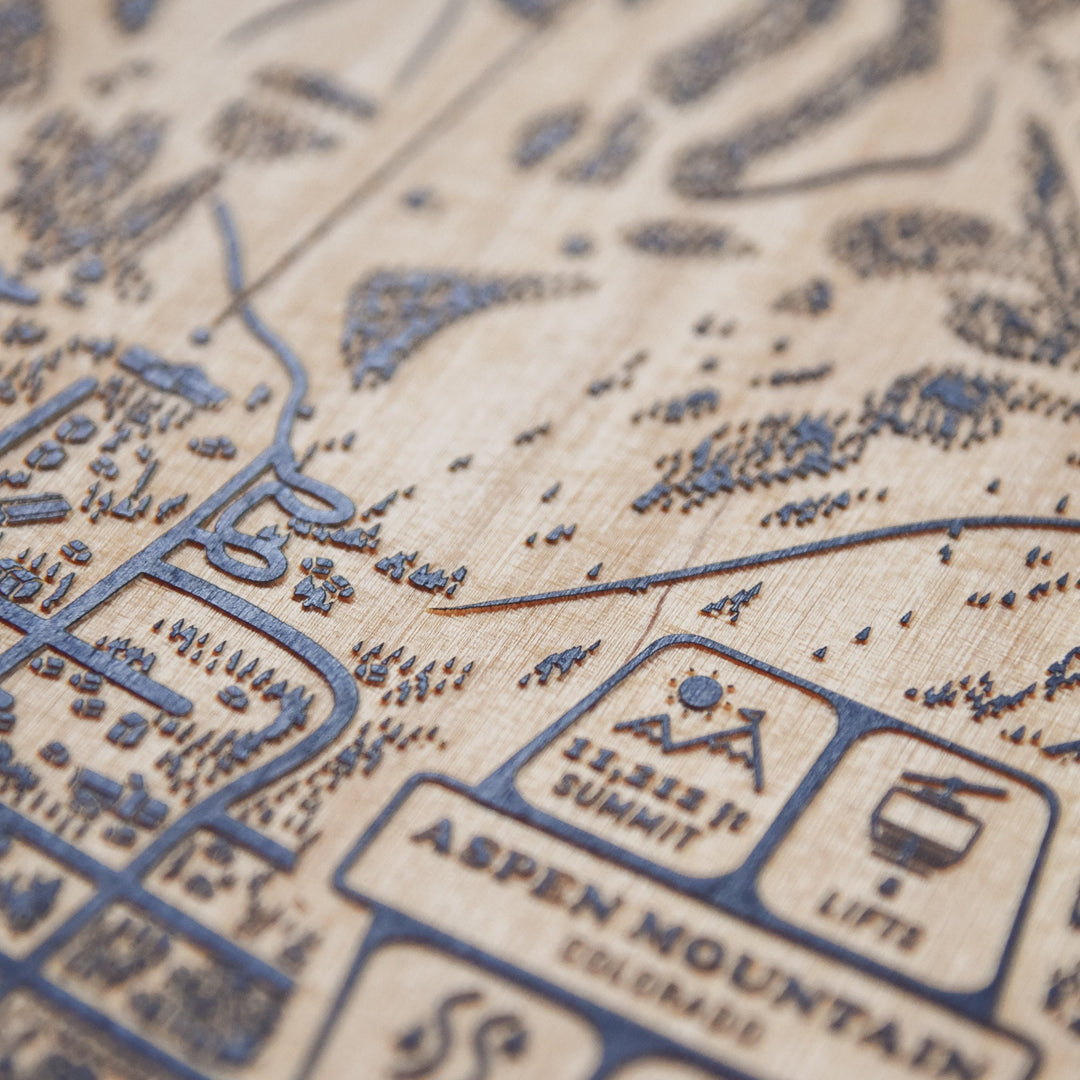 Aspen Mountain AJAX, Colorado Ski Trail Map
