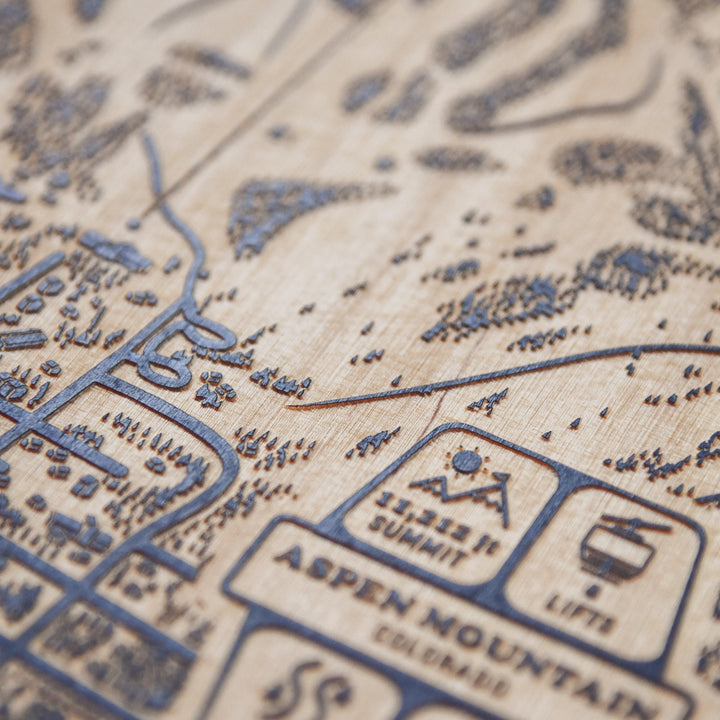 Aspen Mountain AJAX, Colorado Ski Trail Map