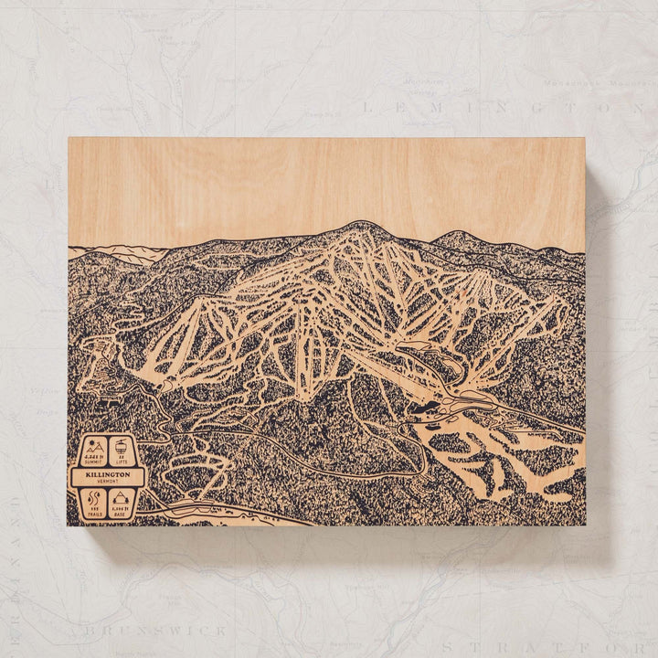 Killington, Vermont Ski Trail Map