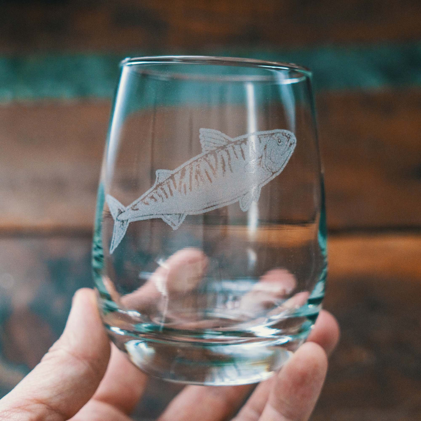 Saltwater Fish Glasses  Set of 4