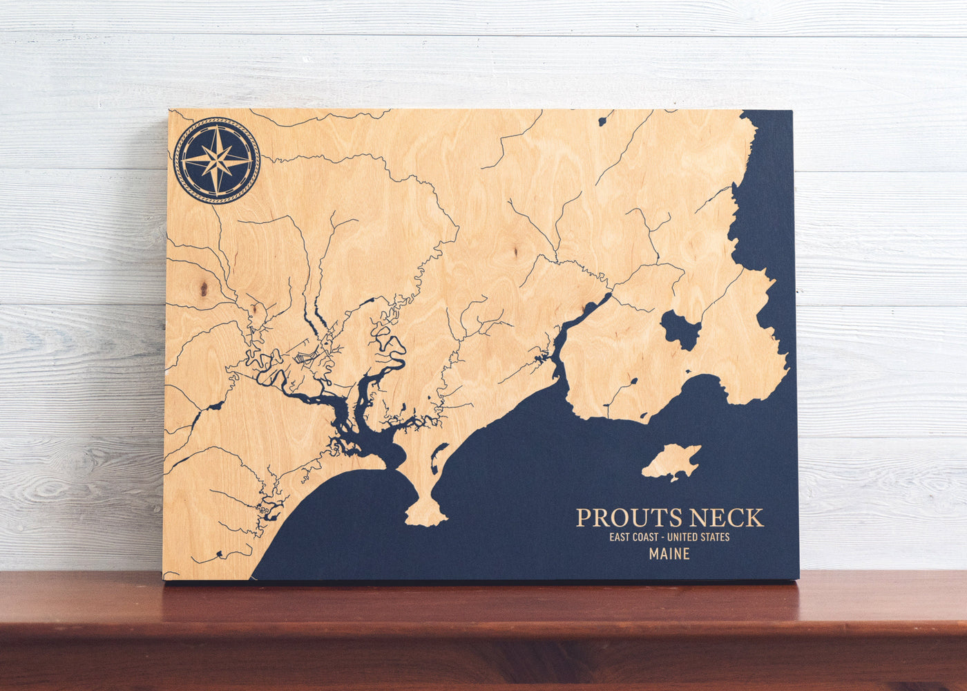 Prouts Neck, Maine U.S. Coastal Map