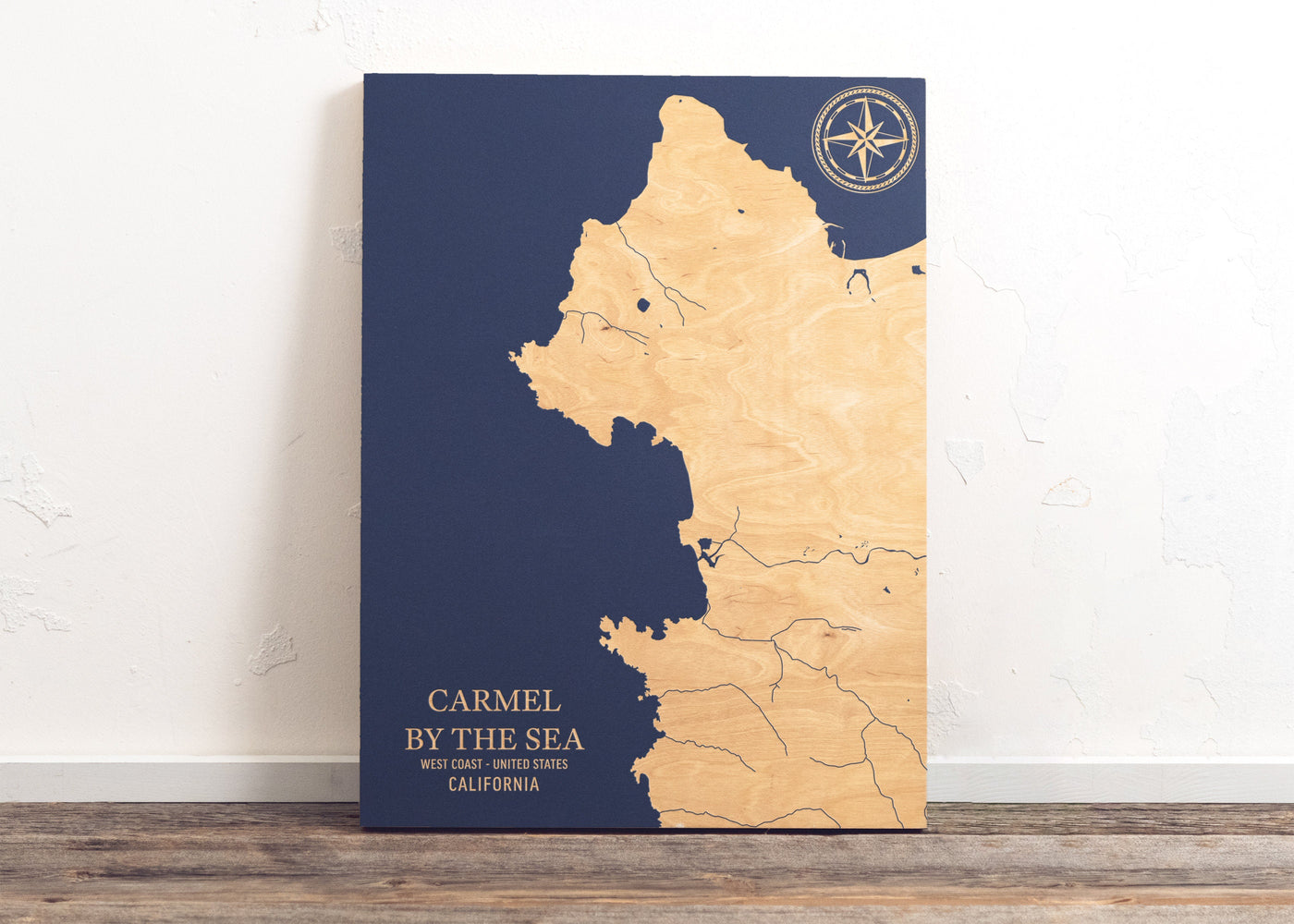 Carmel By The Sea, California U.S. Coastal Map