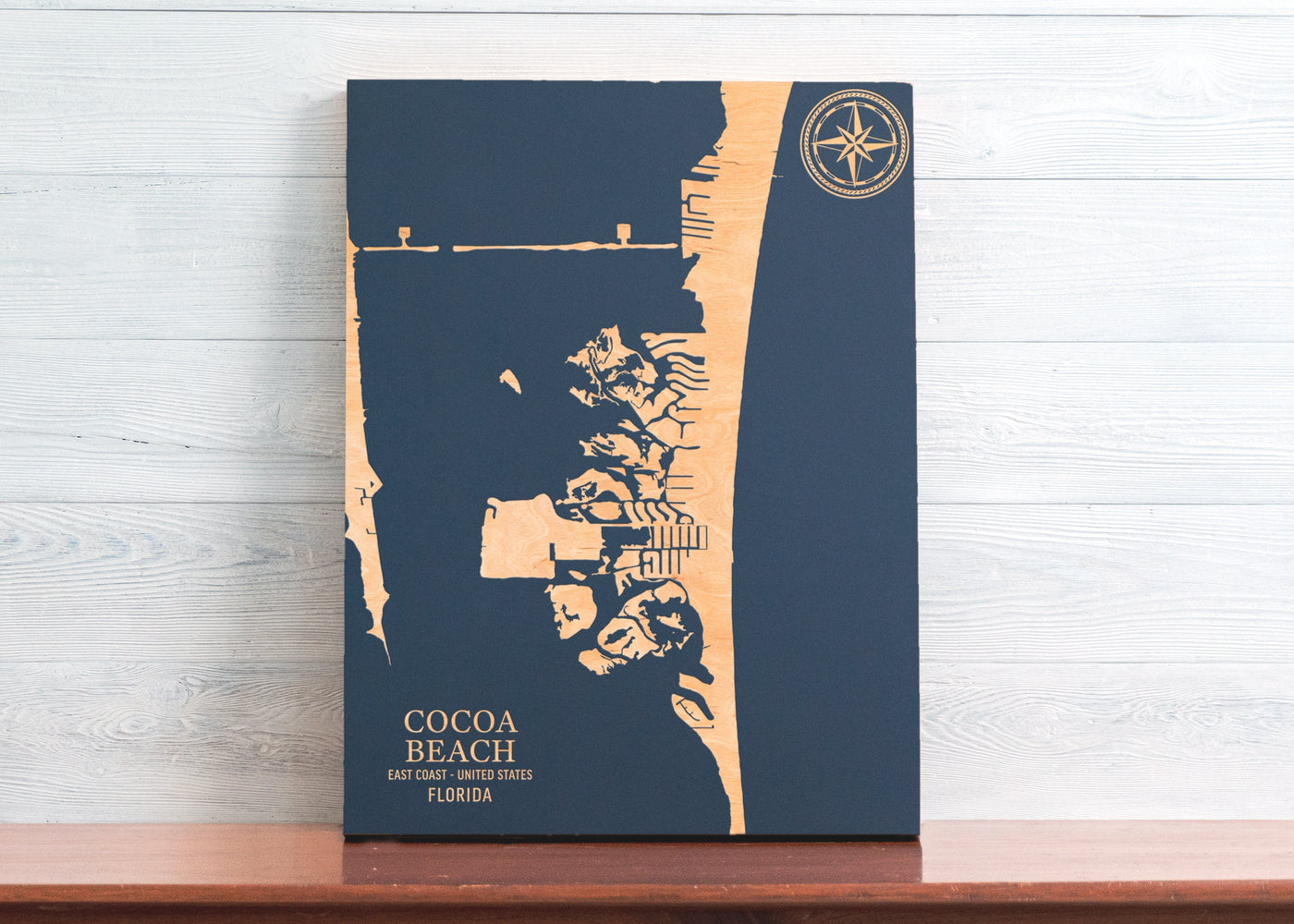 Cocoa Beach, Florida U.S. Coastal Map