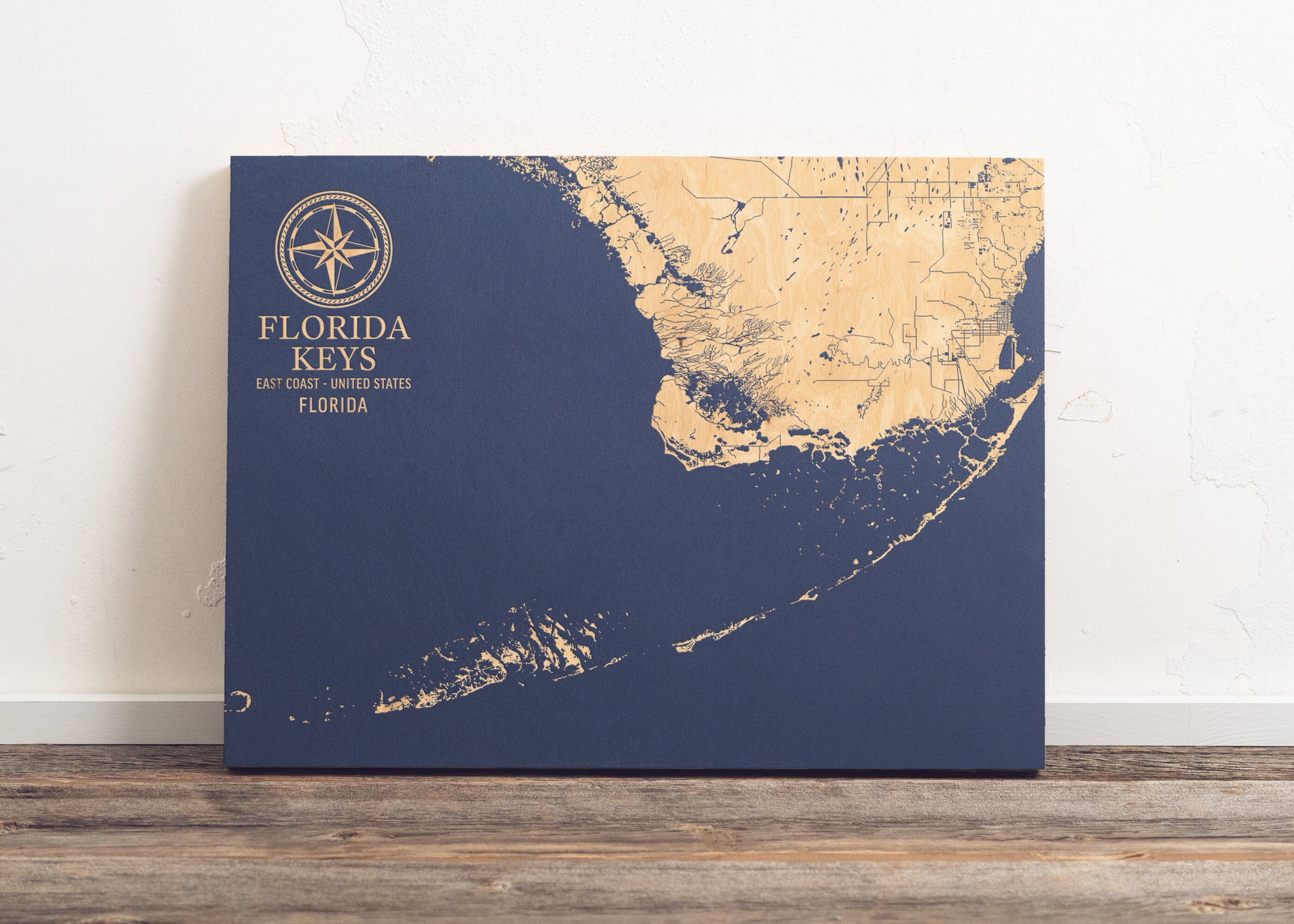 Florida Keys Map Coast Chart – Benoit's Design Co.