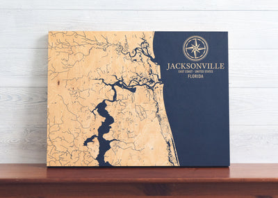 Jacksonville, Florida U.S. Coastal Map