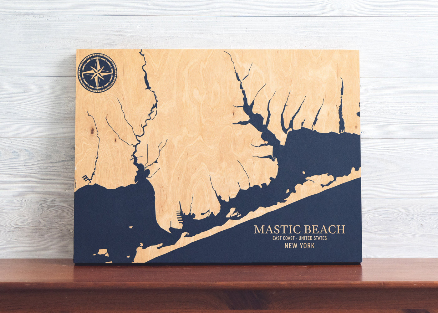 Mastic Beach, New York U.S. Coastal Map