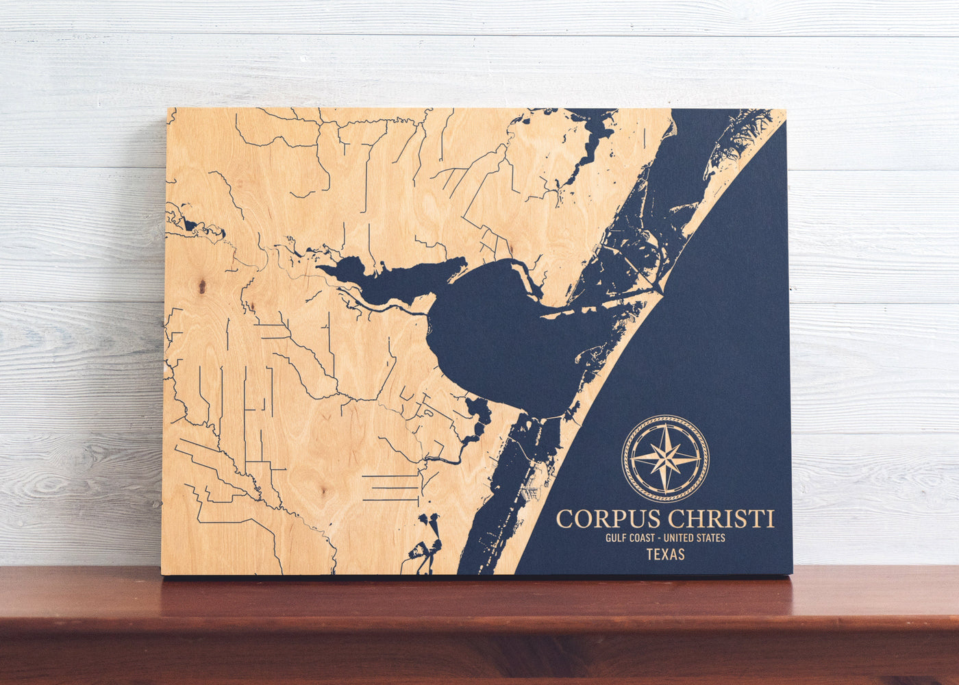 Corpus Christi, Texas U.S. Coastal Map