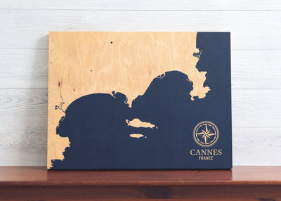 Cannes, France International Coastal Map