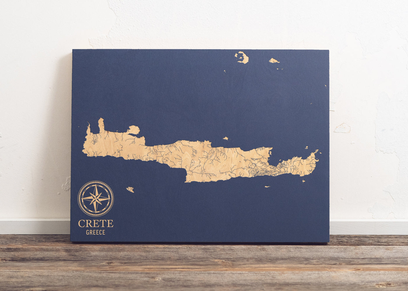Crete, Greece International Coastal Map