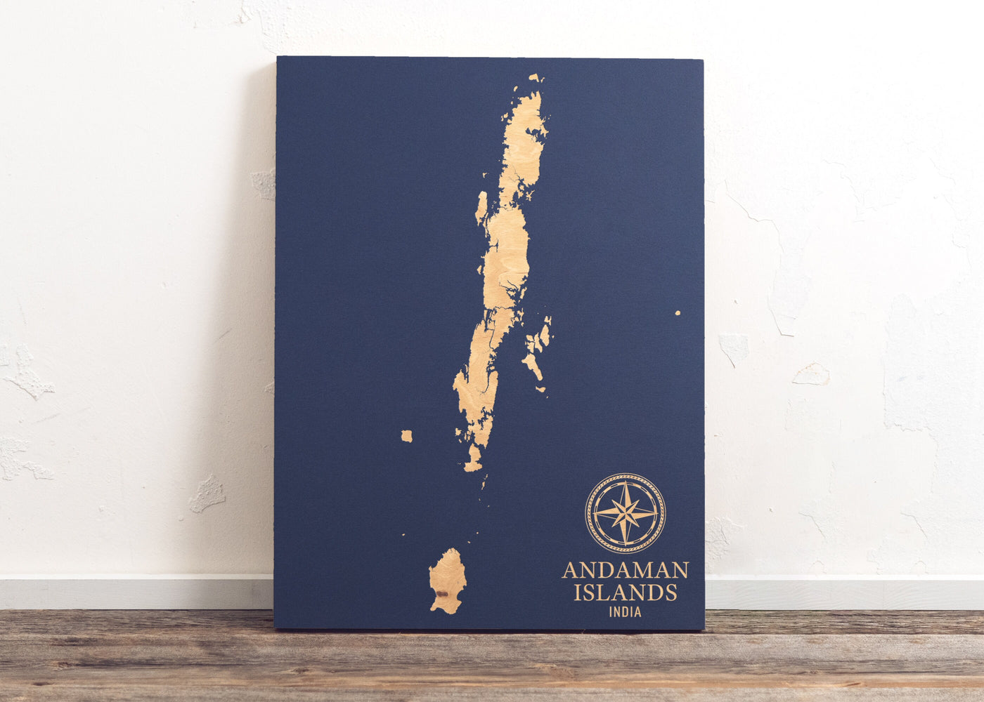 Andaman Islands, India International Coastal Map