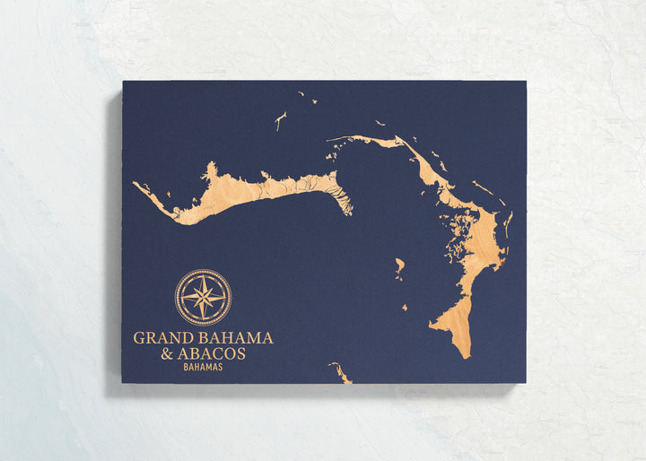 Grand Bahama &amp; Abacos Islands, Bahamas International Coastal Map