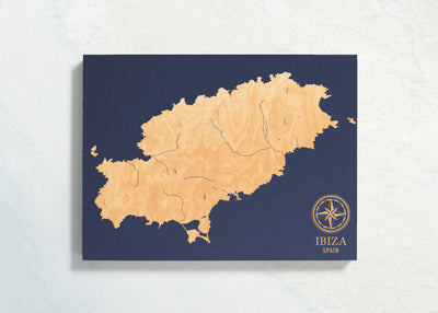 Ibiza, Spain International Coastal Map
