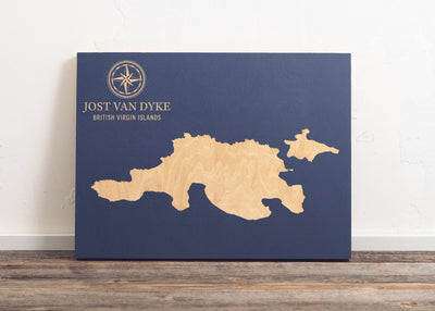 Jost Van Dyke, British Virgin Islands International Coastal Map
