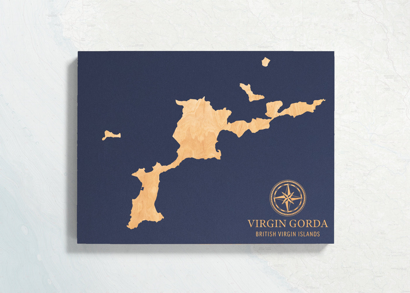 Virgin Gorda, British Virgin Islands International Coastal Map