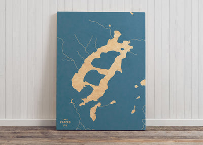 Lake Placid, New York Lake Map
