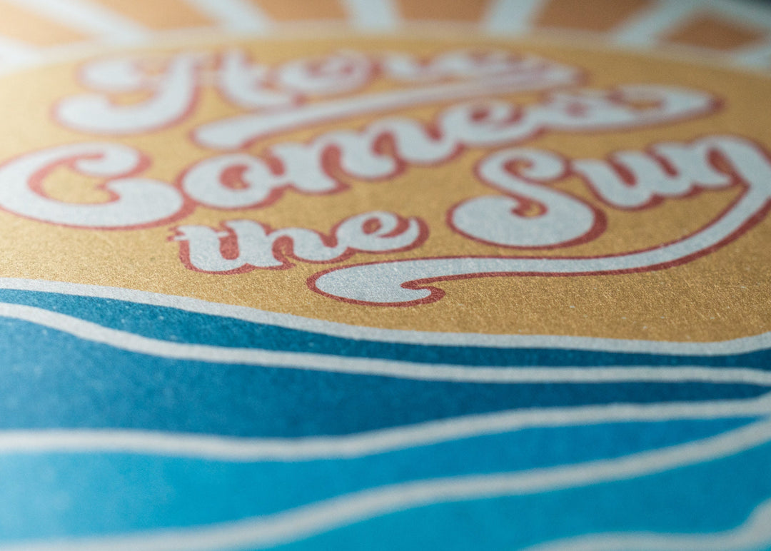 Here Comes The Sun Felt Banner