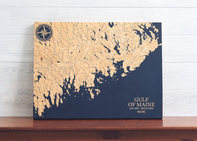 Gulf of Maine U.S. Coastal Map