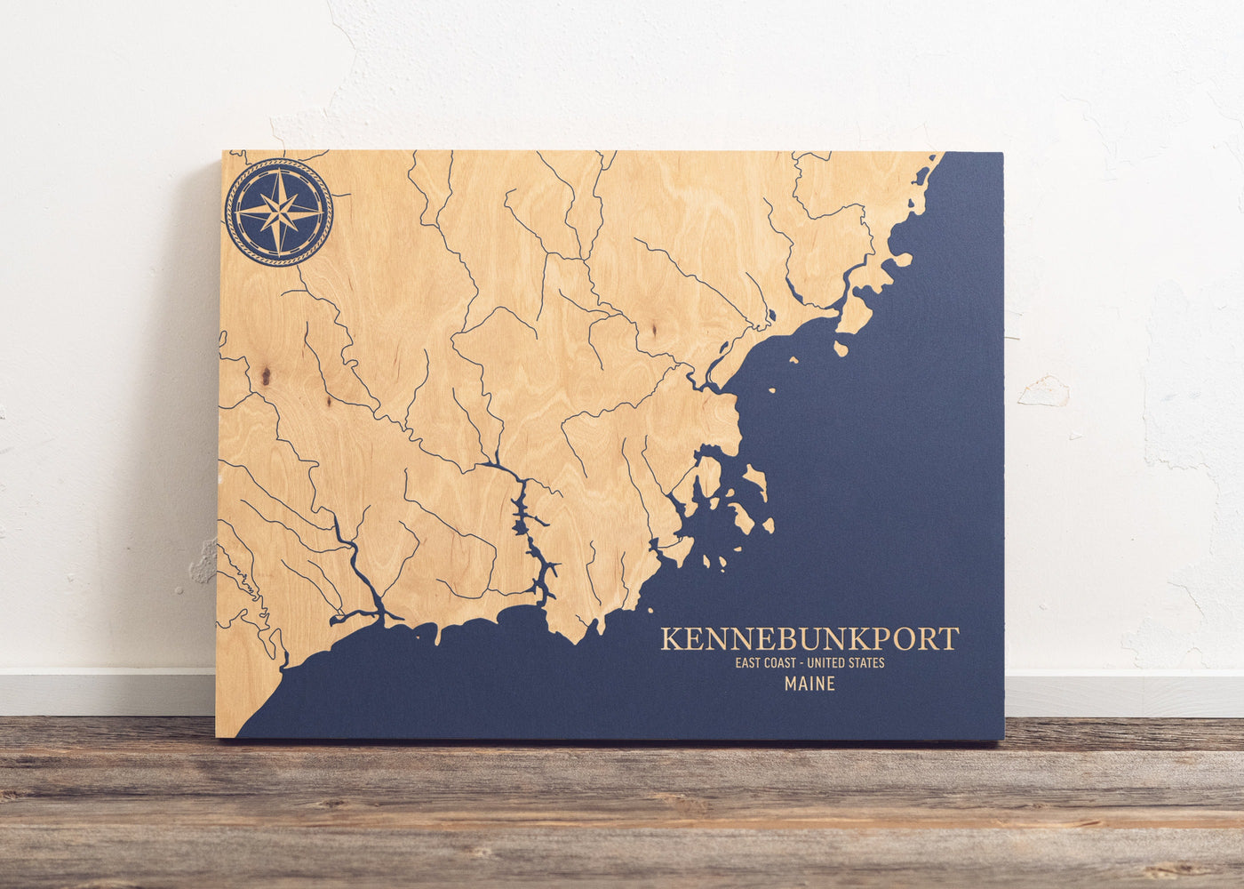 Kennebunkport, Maine U.S. Coastal Map