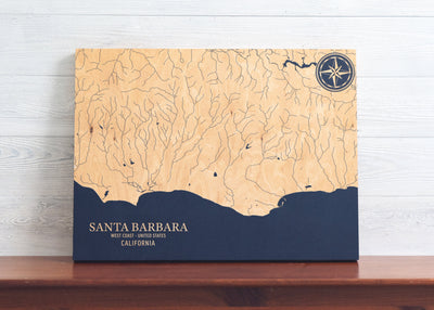 Santa Barbara, California U.S. Coastal Map