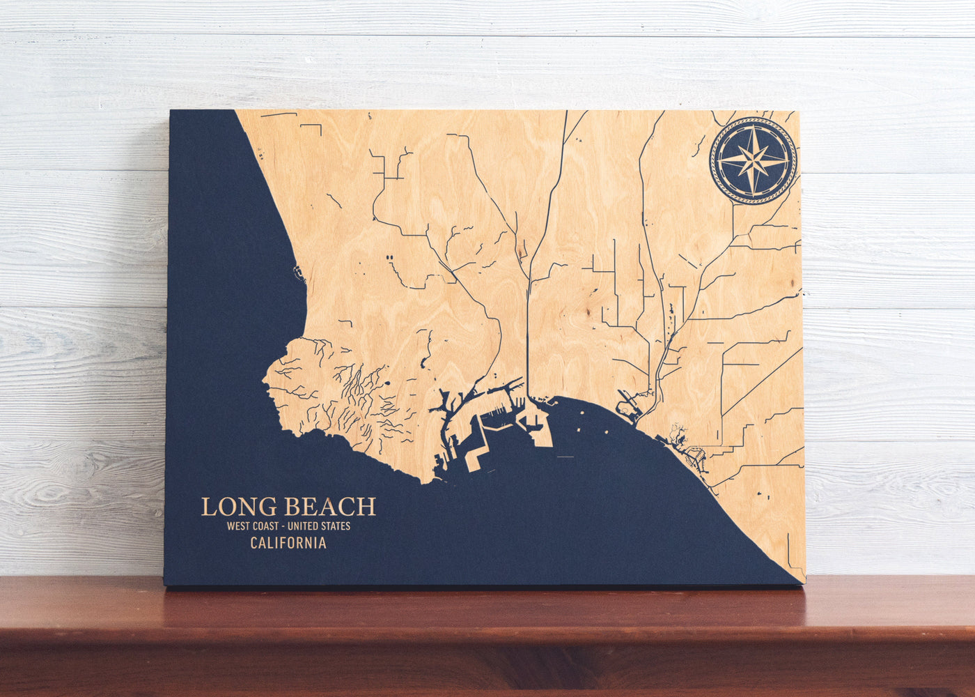 Long Beach, California U.S. Coastal Map