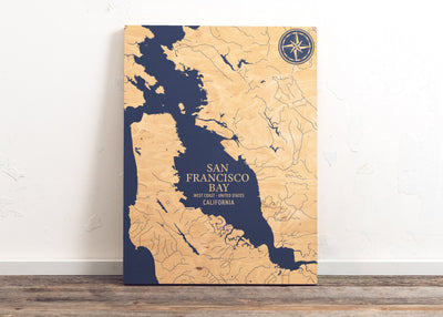San Francisco Bay, California U.S. Coastal Map
