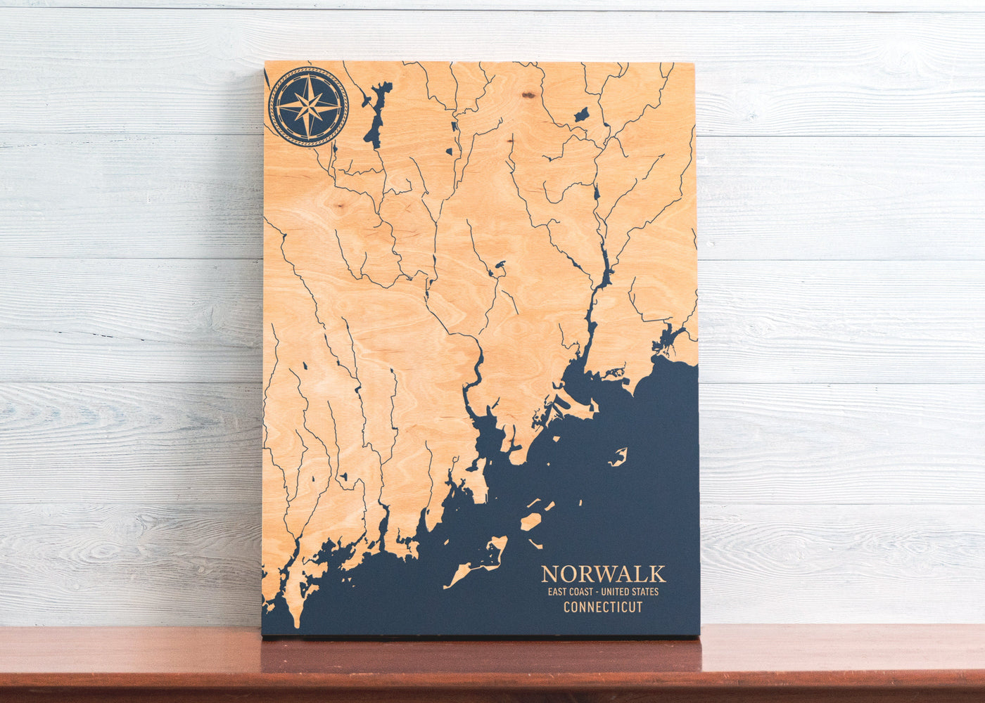 Norwalk, Connecticut U.S. Coastal Map