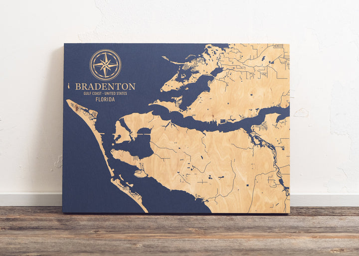Bradenton, Florida U.S. Coastal Map