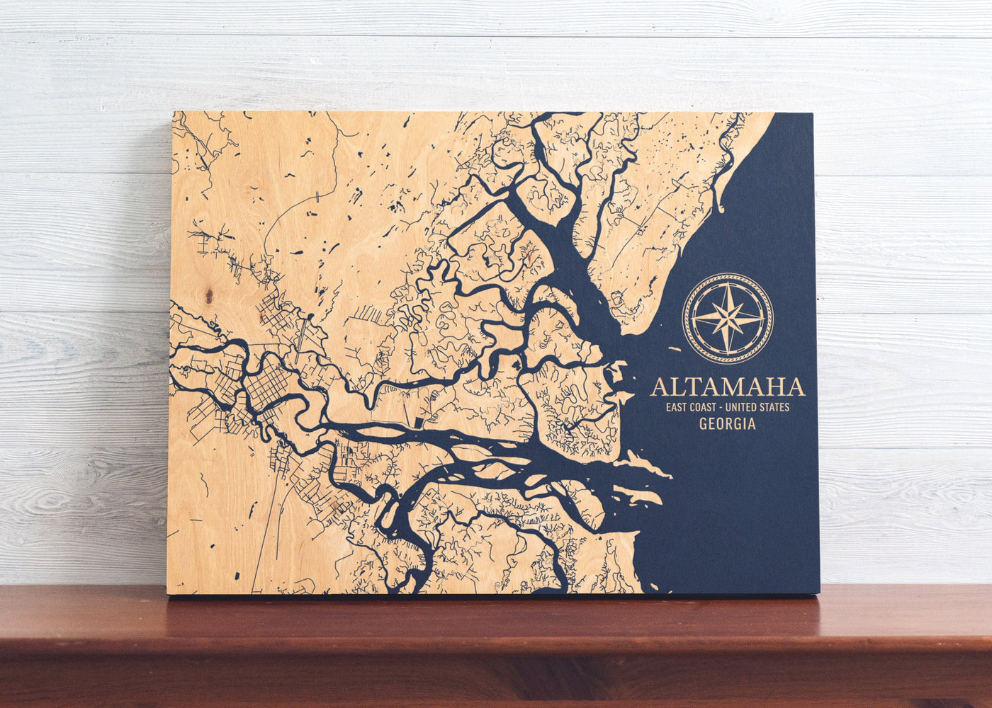 Altamaha, Georgia U.S. Coastal Map