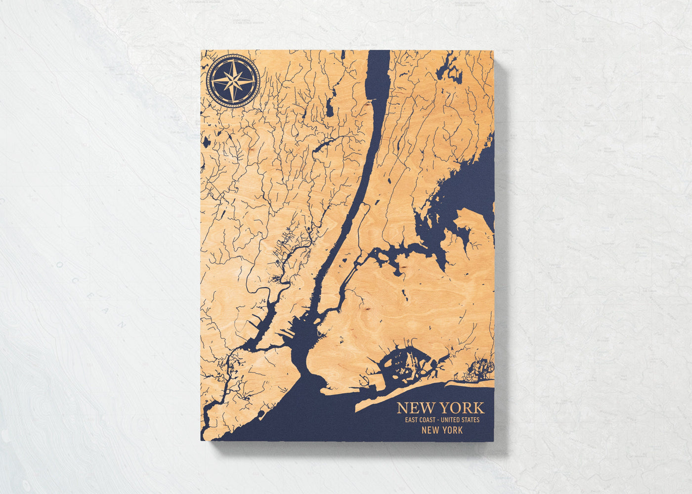 New York, New York U.S. Coastal Map