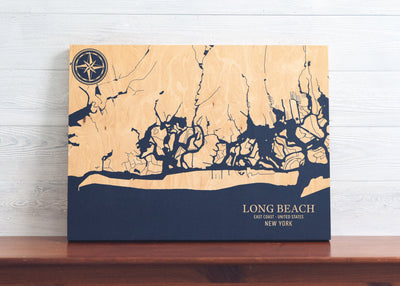 Long Beach, New York U.S. Coastal Map