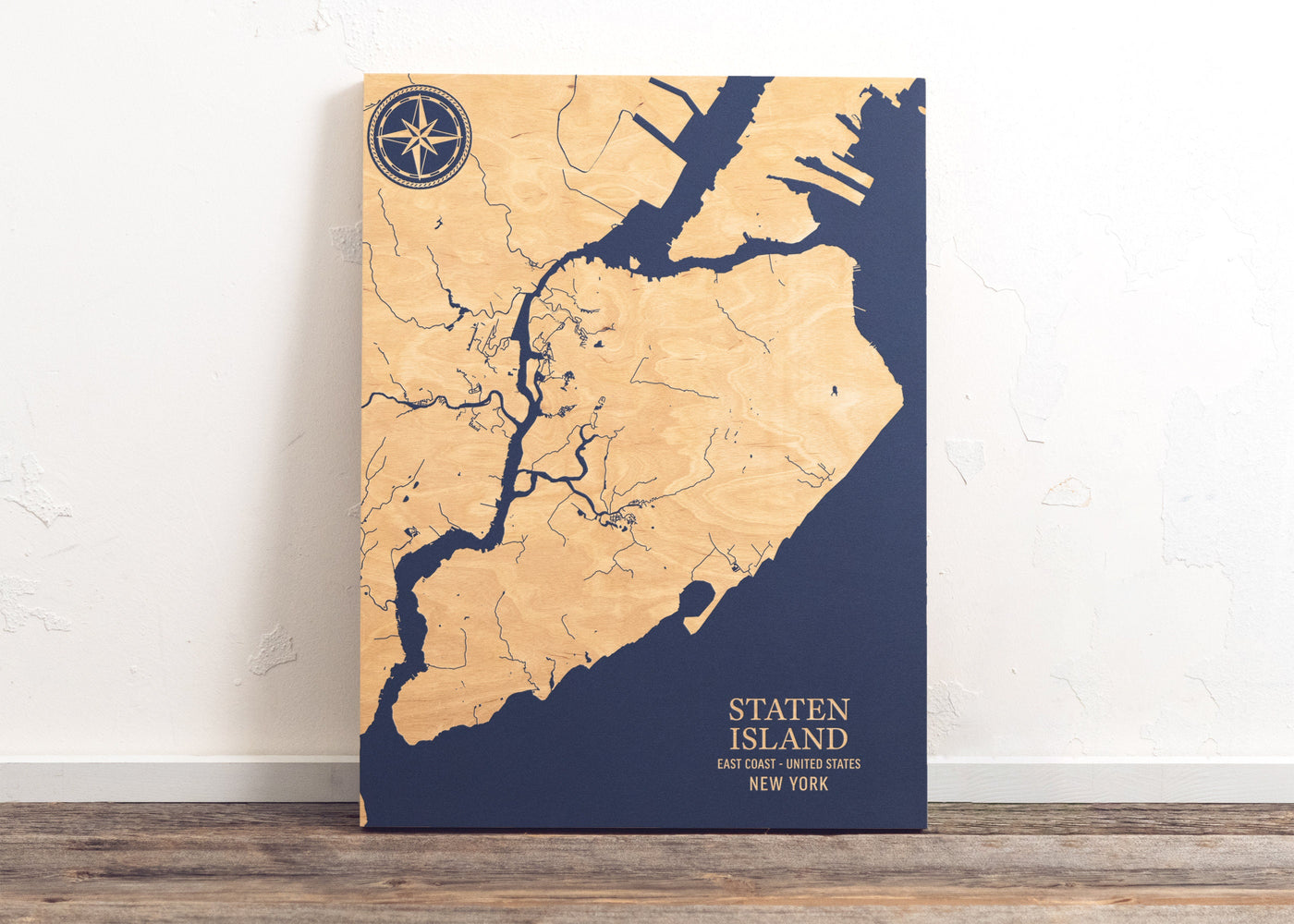 Staten Island, New York U.S. Coastal Map