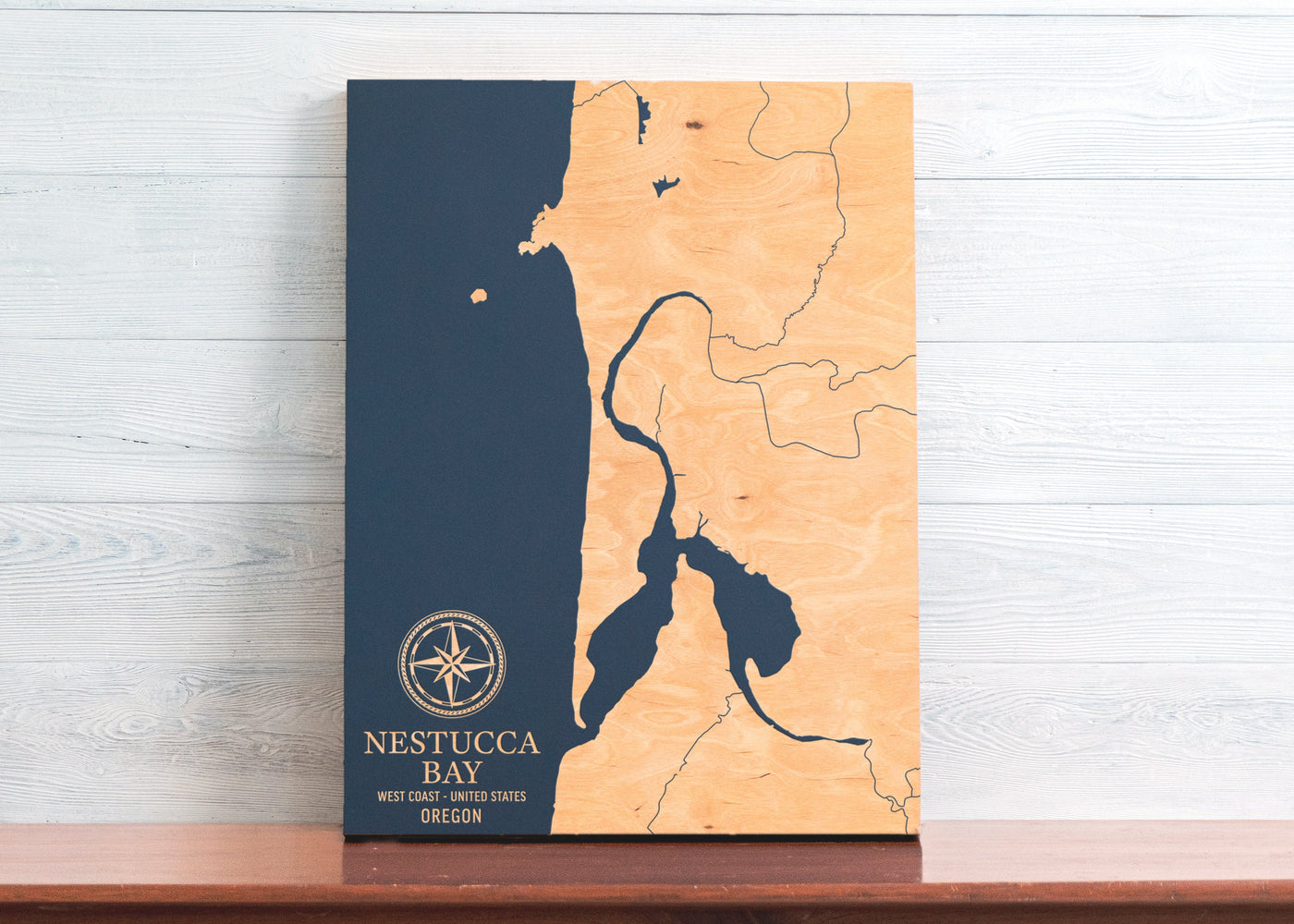 Nestucca Bay, Oregon U.S. Coastal Map
